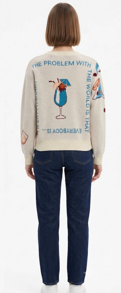 Women's Cashmere Cocktail Hour Crew Sweater