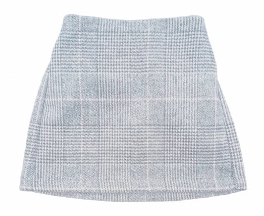 Girls Plaid Flat Front Skirt