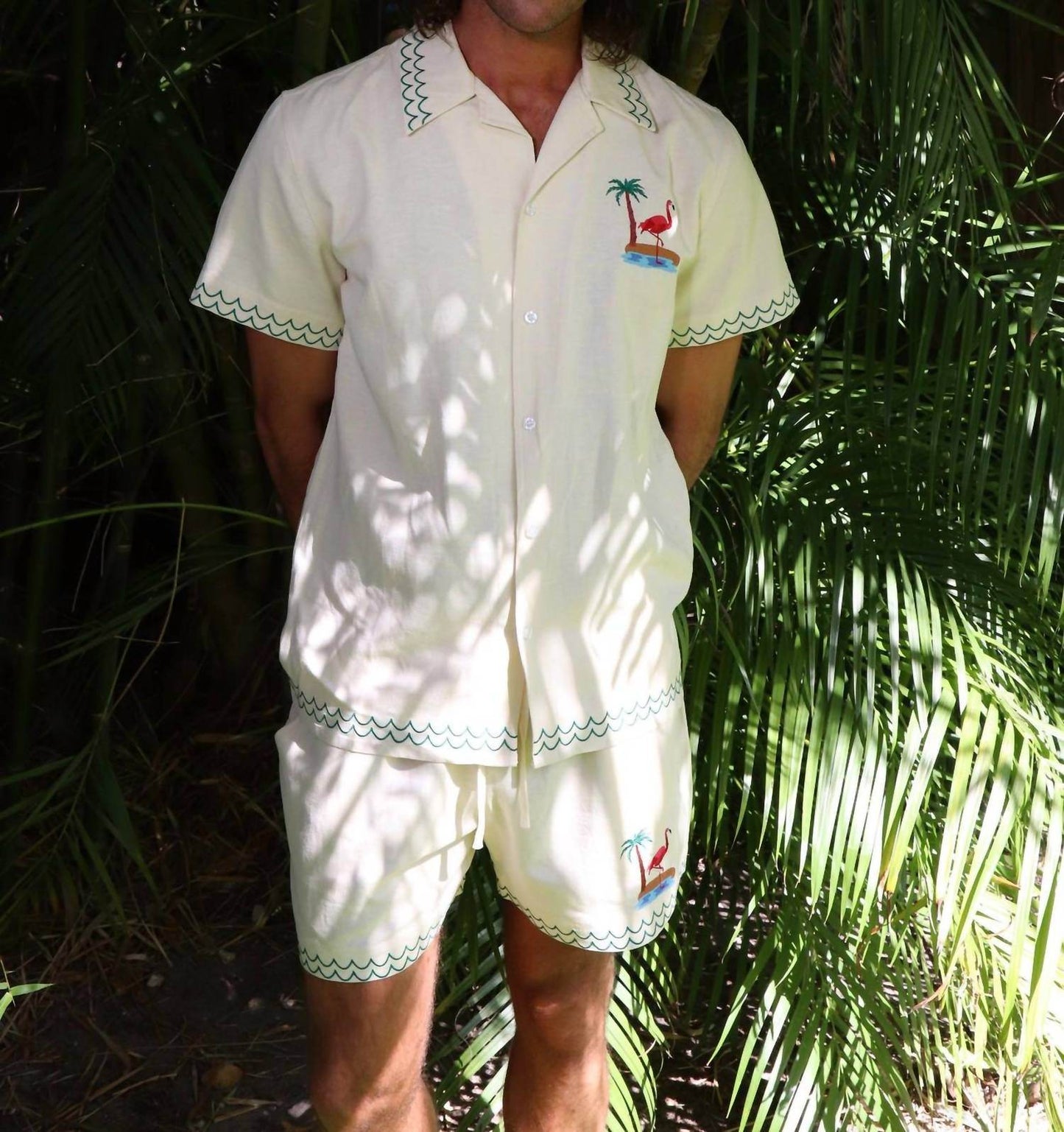 Mavrans - Flamingo Beach Linen Short - Rack Hunt -