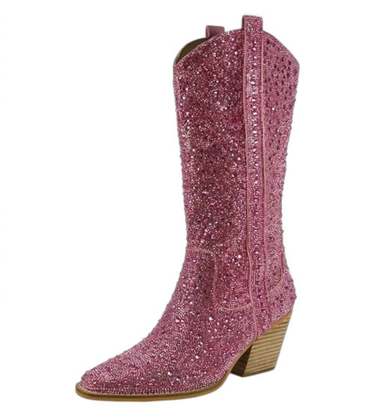 Women's Alice Rhinestone Mid Calf Boots