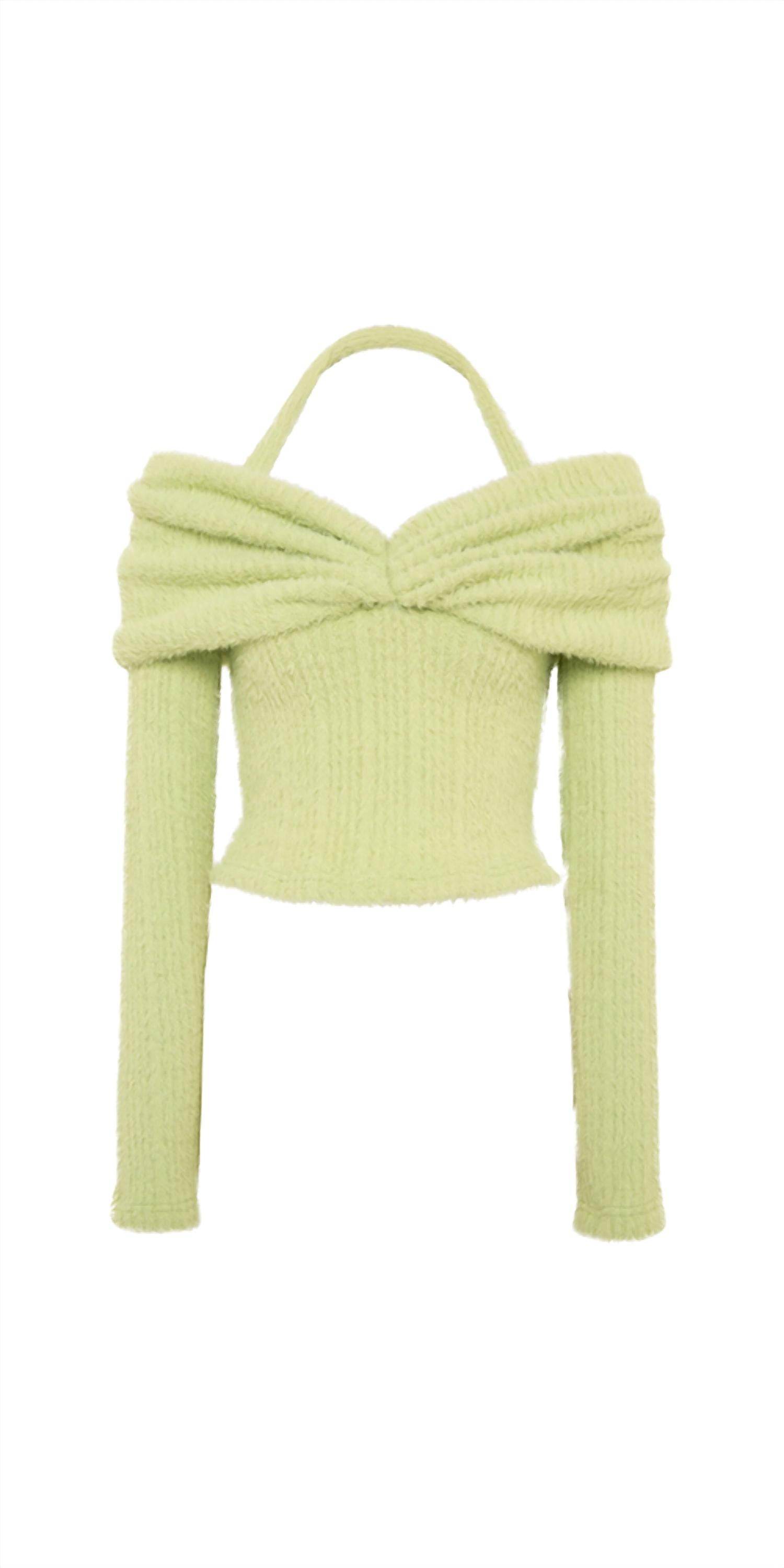 SIEDRÉS - Ledi Off-the-shoulder Ruched Knit Top - Rack Hunt -
