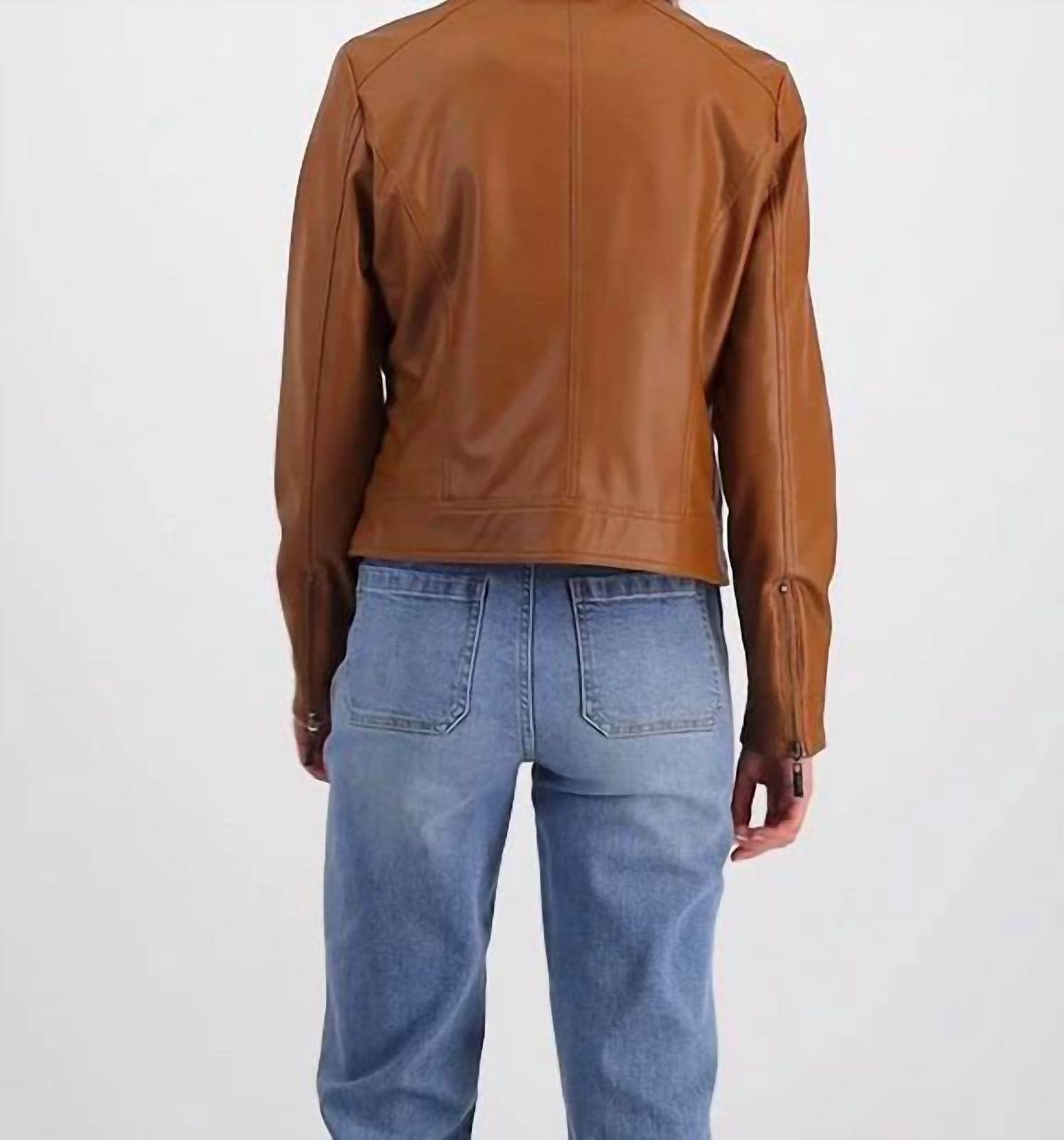 Joujou - Juniors Faux-fur-lined Moto Jacket - Rack Hunt -