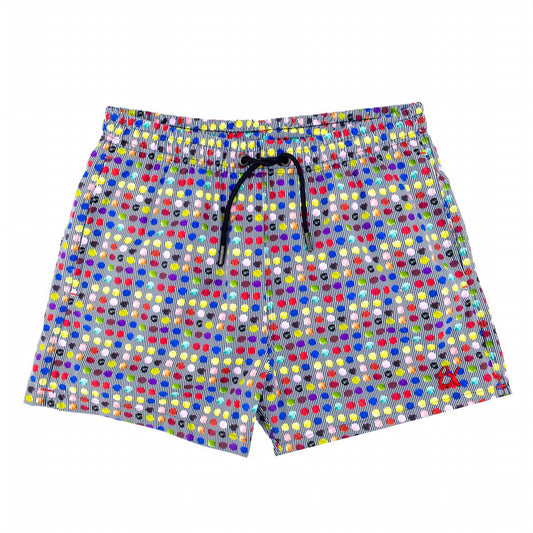 Men's Dot And Cross Swim Trunks