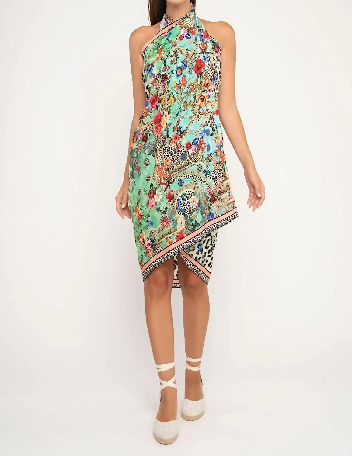 Aisha - Leopard Flowers Pareo Coverup - Rack Hunt