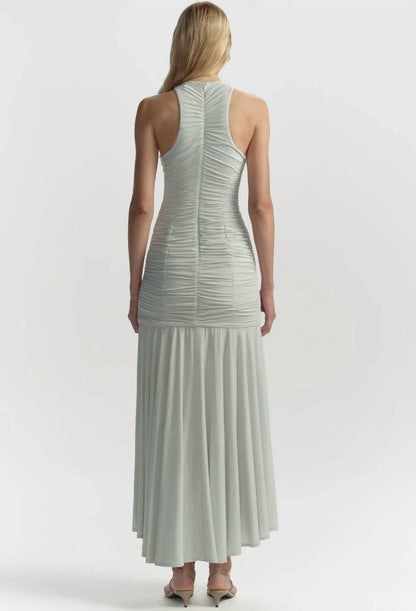 Ayla Ruched Knit Midi Dress