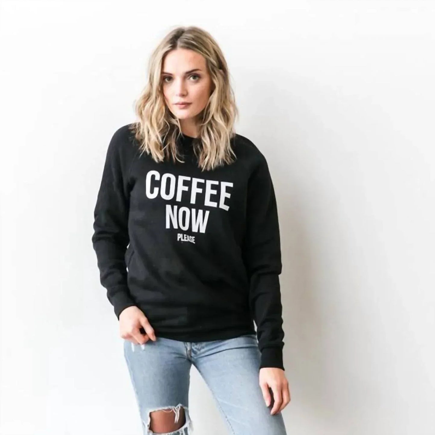 BRUNETTE THE LABEL - Coffee Now Please Sweatshirt - Rack Hunt