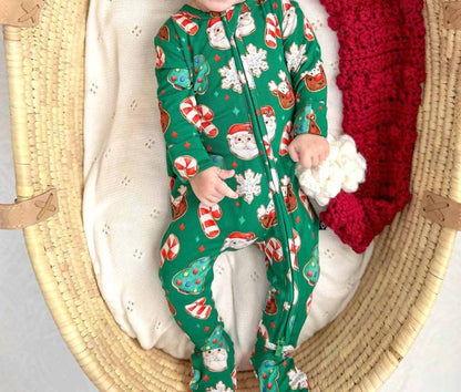 Kid's Dash Zippered Footie
