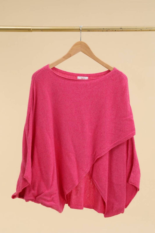 Women's Cashmere And Wool Poncho Sweater
