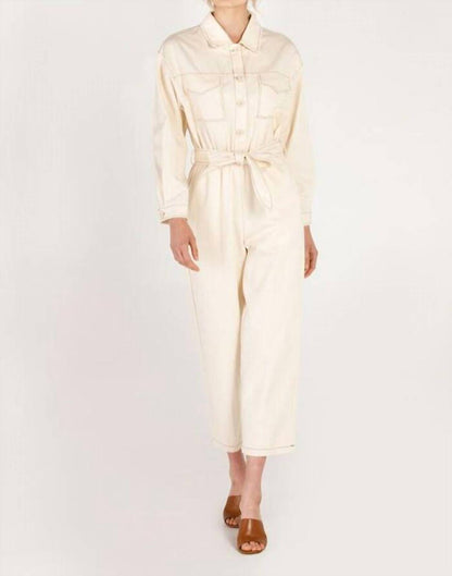 Contrast Stitch Jumpsuit