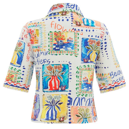 My Handmade Garden Zip Front Jacket