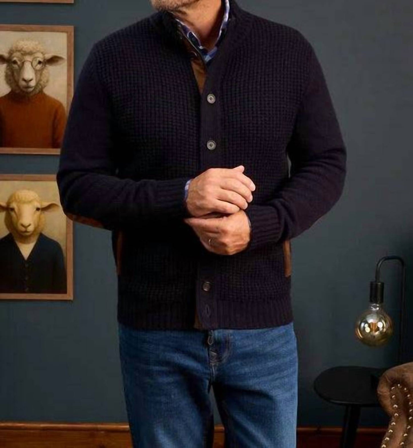 Men's Duchally Waffle Knit Jacket