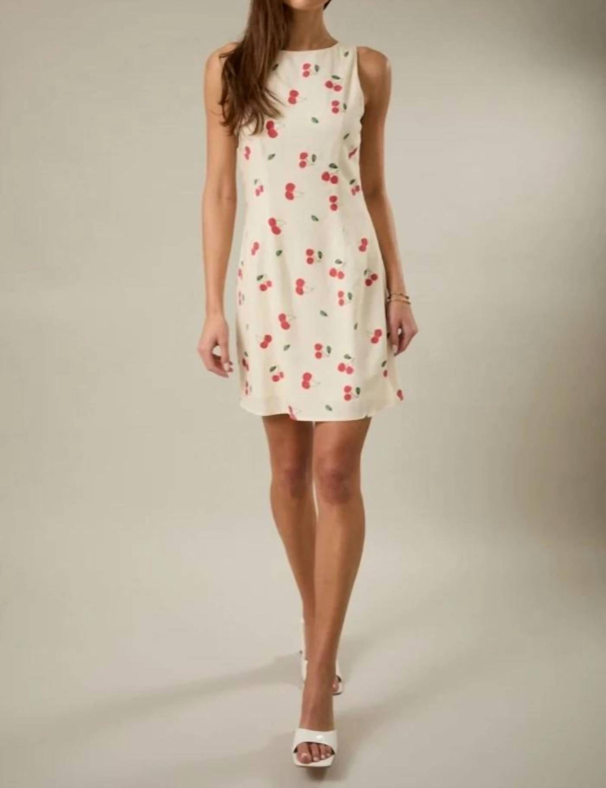 Cherry Printed Mini Dress