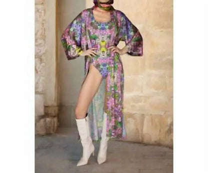 Nuvula - Floral Satin Kimono - Rack Hunt
