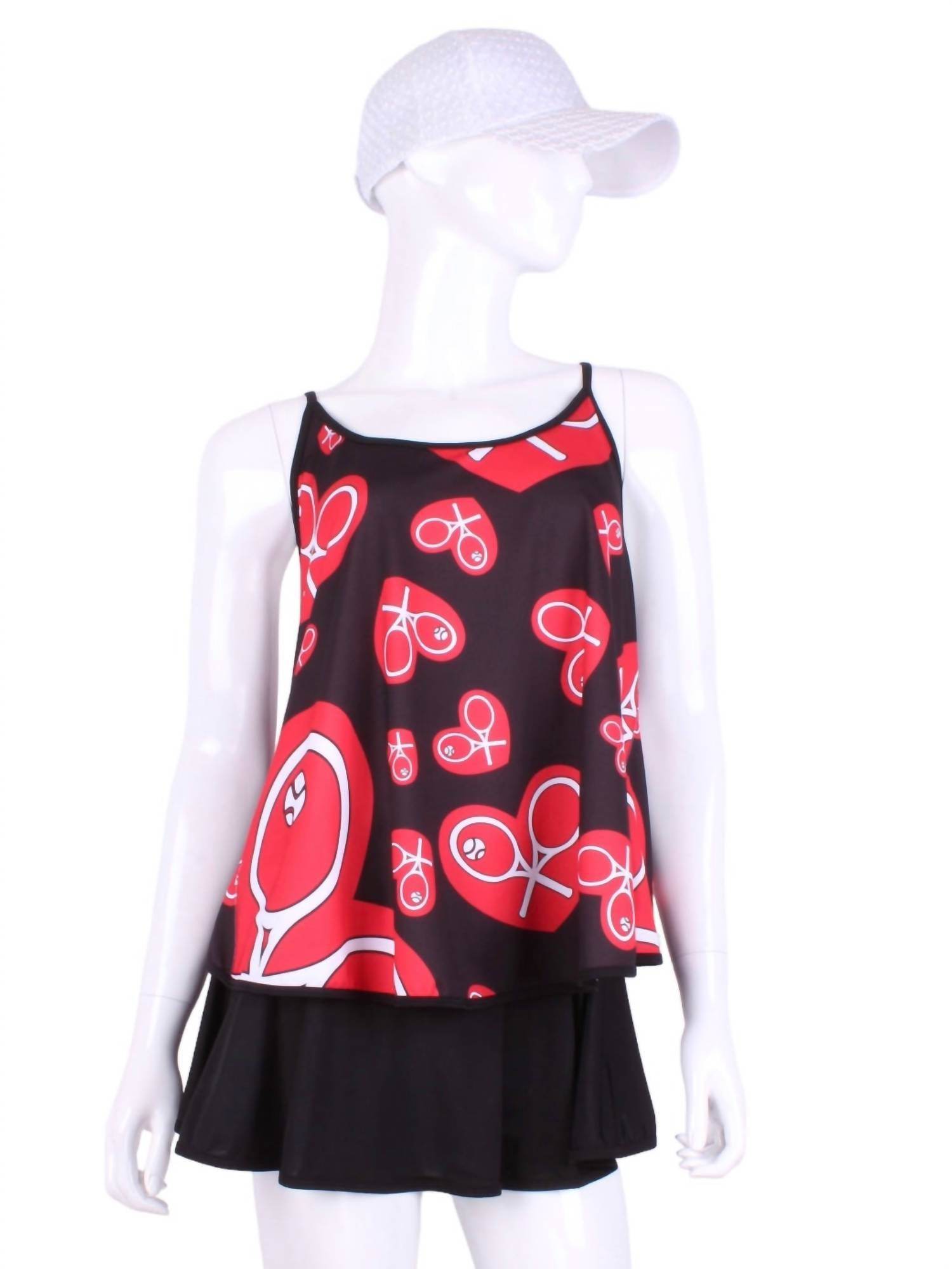 Love Love Tennis - Women's Limited Baggy Tennis Tank - Rack Hunt