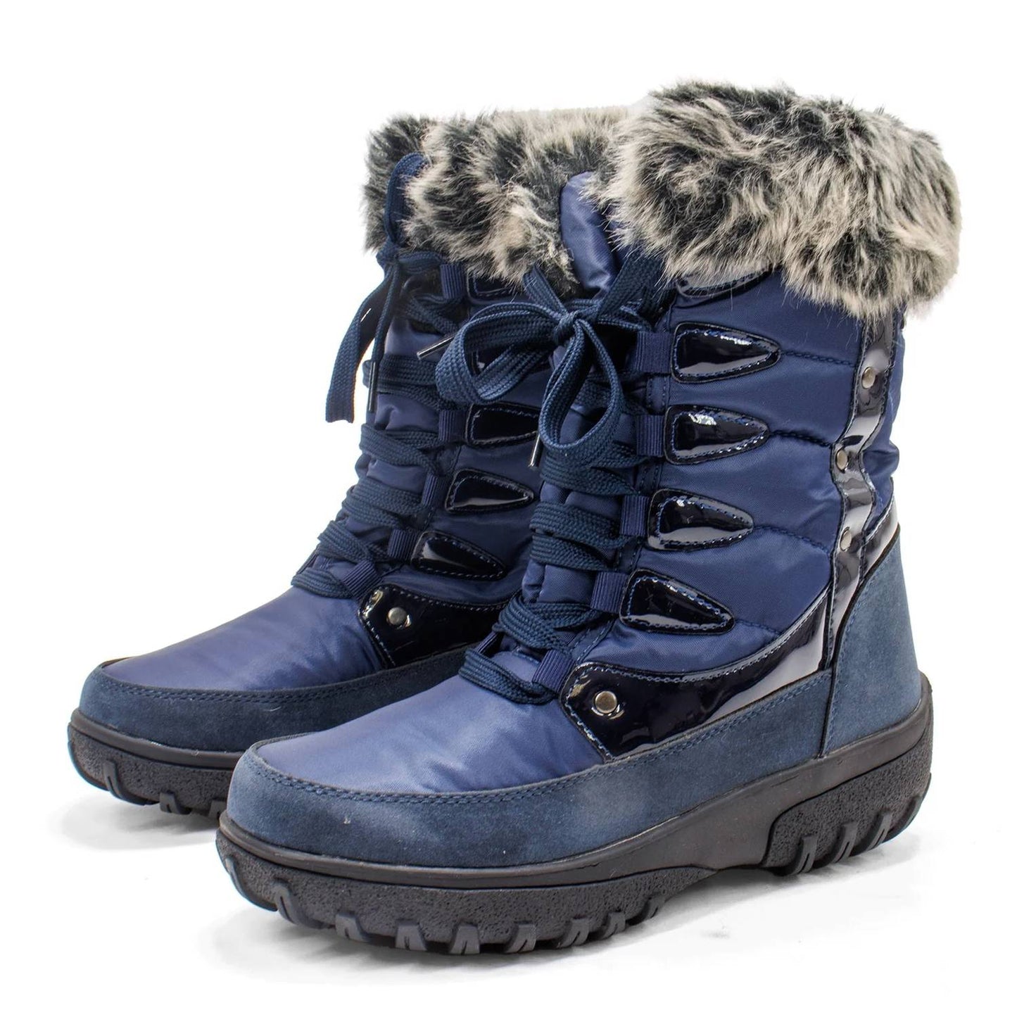 Women's Stormy Lace-up Faux Fur Collar Winter Boot