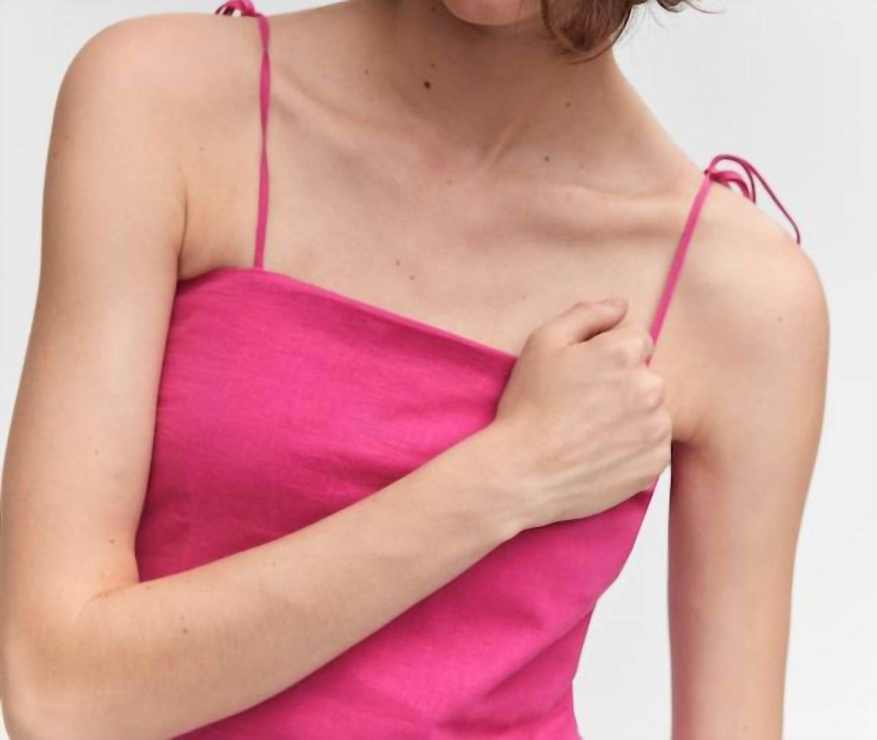 Mango - Linen Dress With Bead Detail - Rack Hunt -