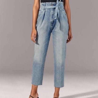 Ultra High Rise Paperbag Waist Jeans