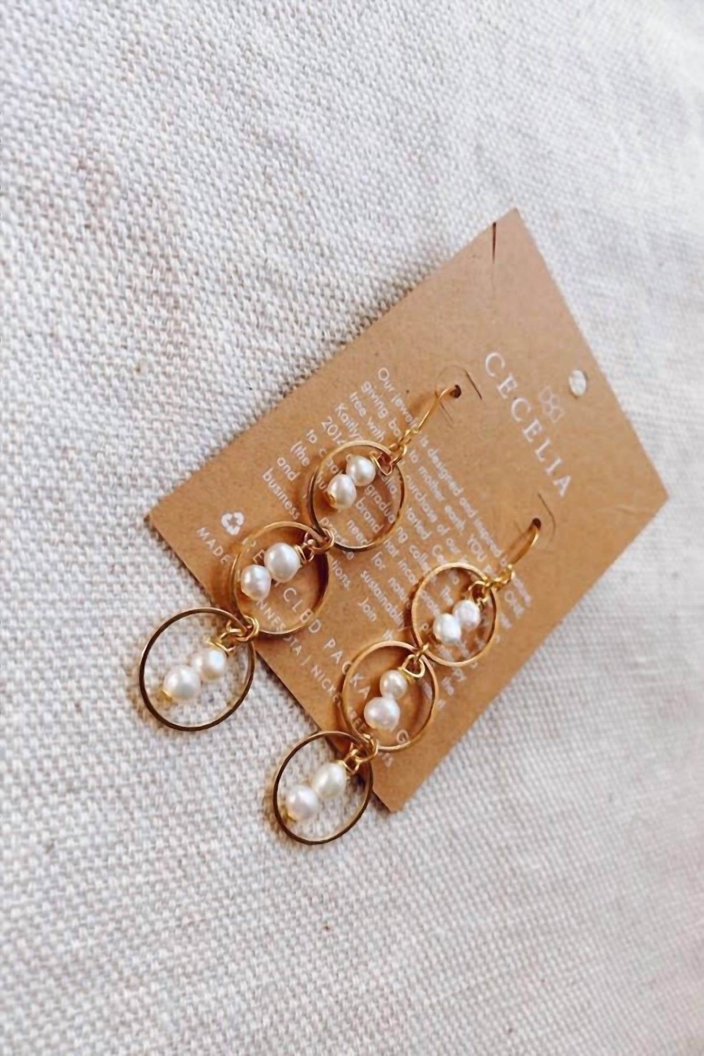 Cecelia Designs - Women's Hepburn Triple Hoop Earrings - Rack Hunt -