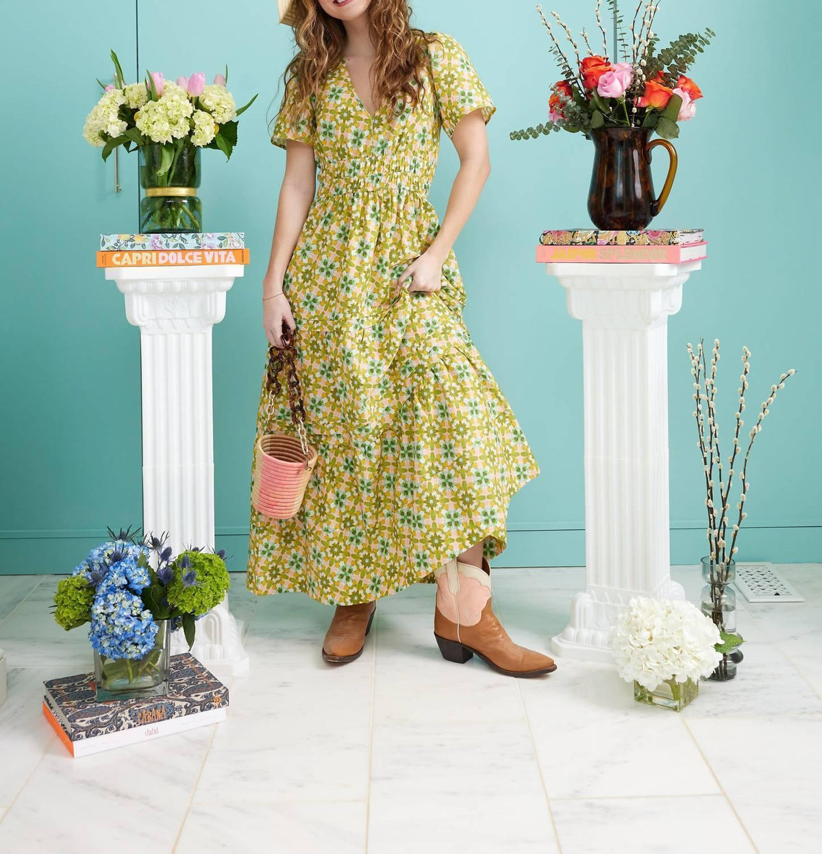 BROOKS AVENUE - Poppy Deep V Maxi Dress - Rack Hunt