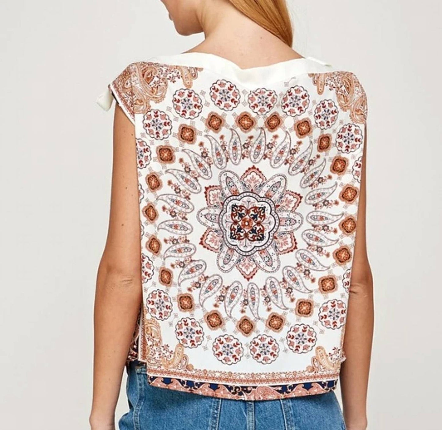 Paisley Print Top