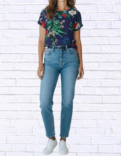 Diva USA - Tropical Floral Viscose Blouse - Rack Hunt