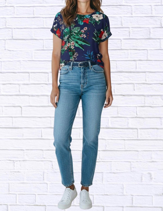 Diva USA - Tropical Floral Viscose Blouse - Rack Hunt -