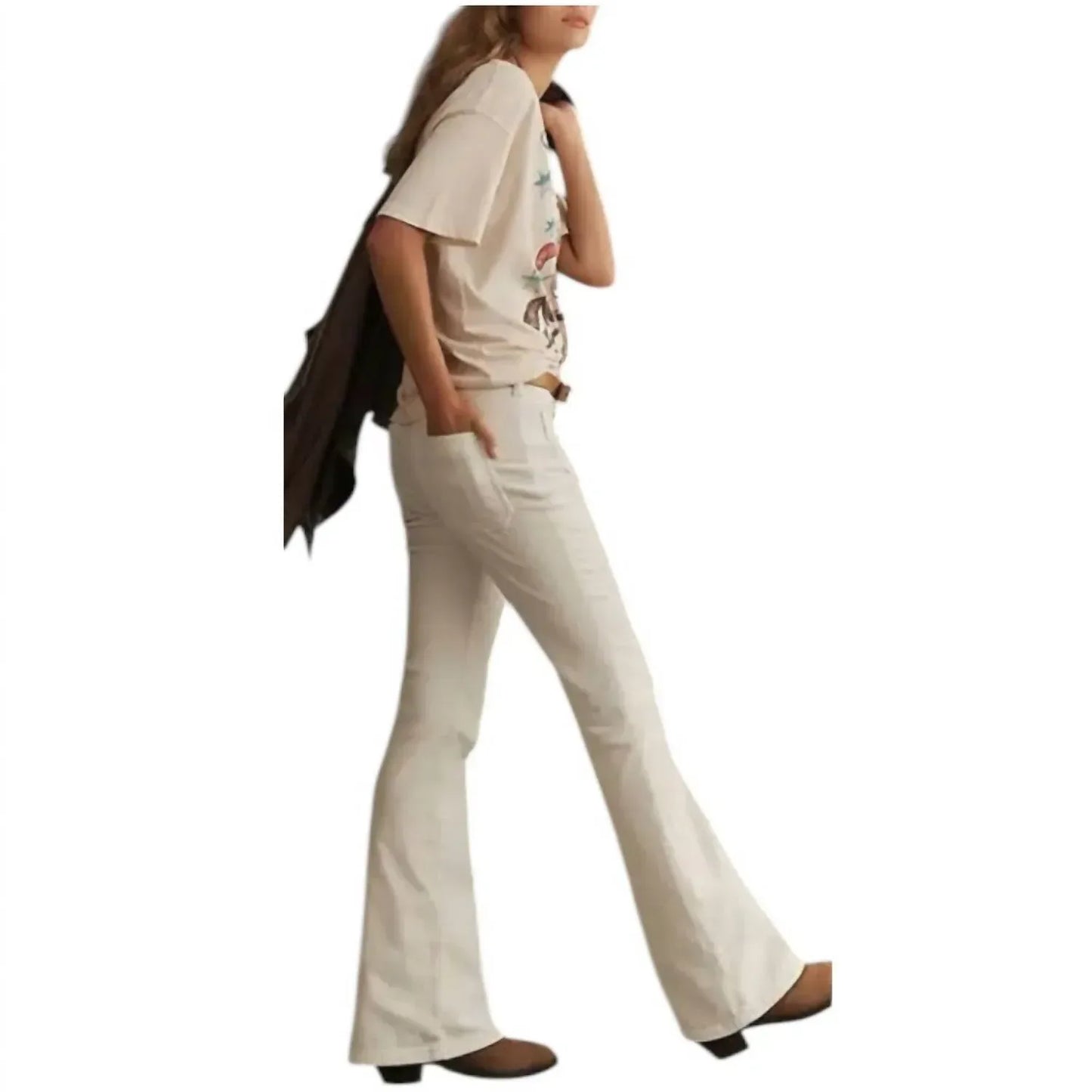 Pilcro - Women's Flare Mid Rise Jeans - Rack Hunt