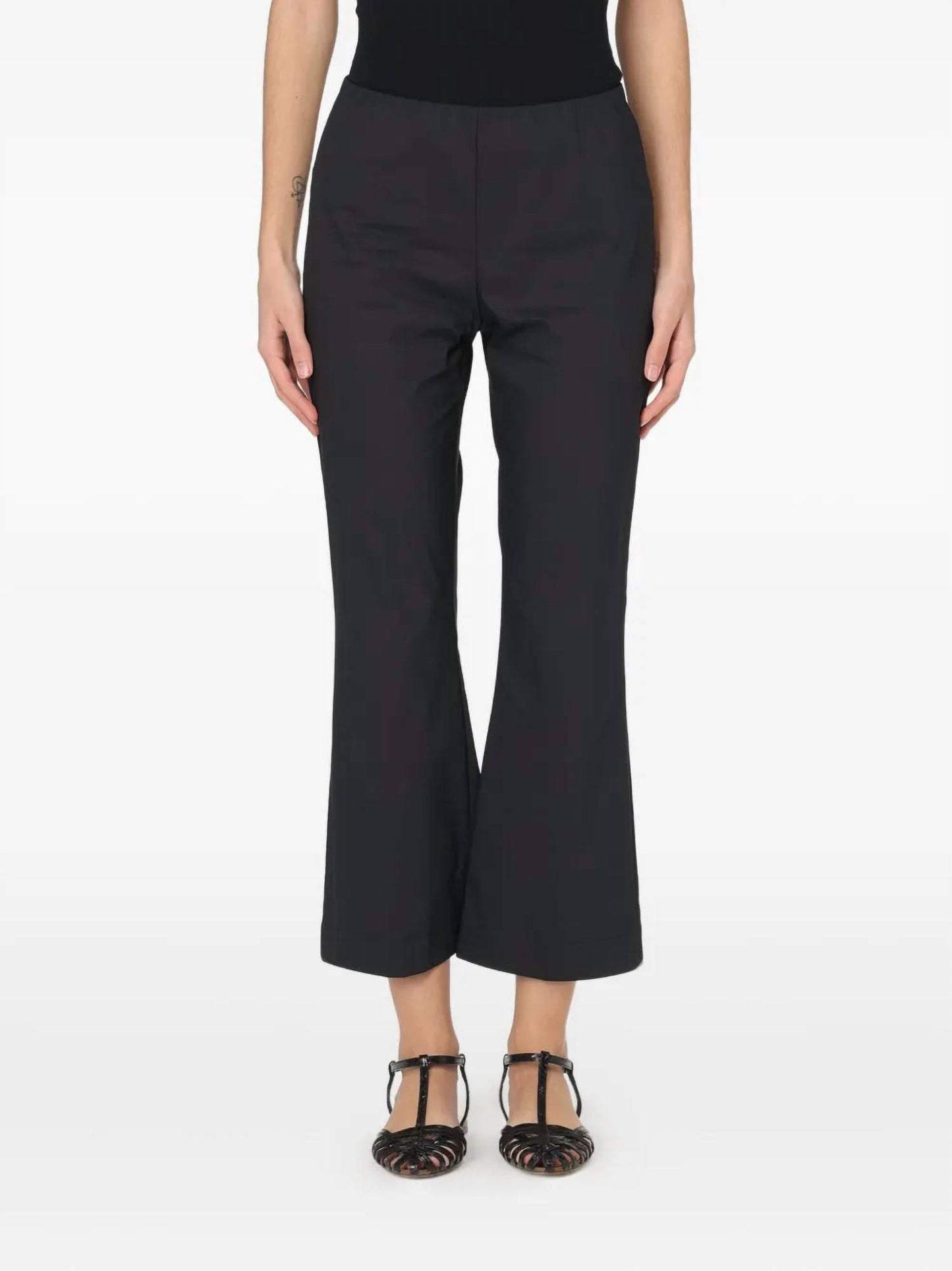 Solid Bootcut Knit Trouser