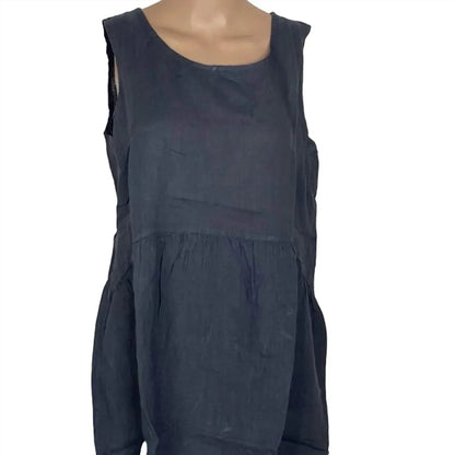 Splendid Iris - Linen Babydoll Mini Dress - Rack Hunt