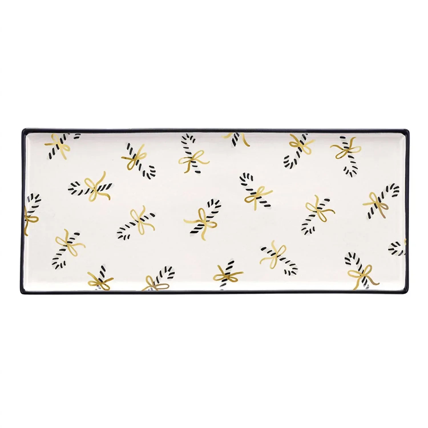 Santa Barbara Design Studio - Candy Canes Ceramic Platter - Rack Hunt
