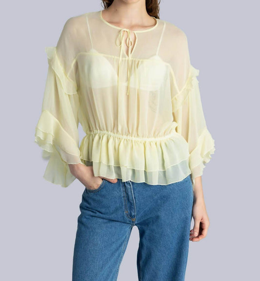 ESTHE - Women's Chiffon Oversized Top - Rack Hunt -