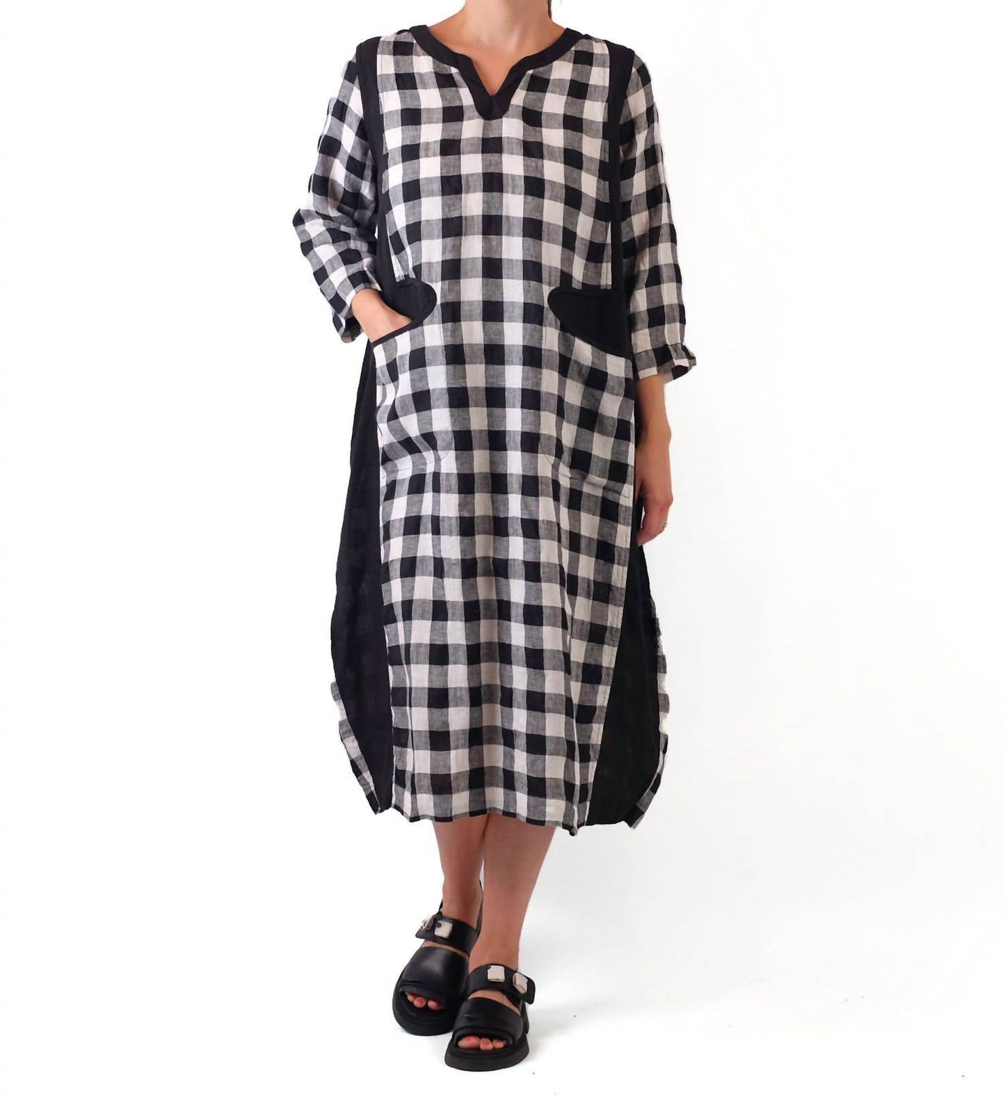 Cheyenne - Gingham Midi Dress - Rack Hunt -