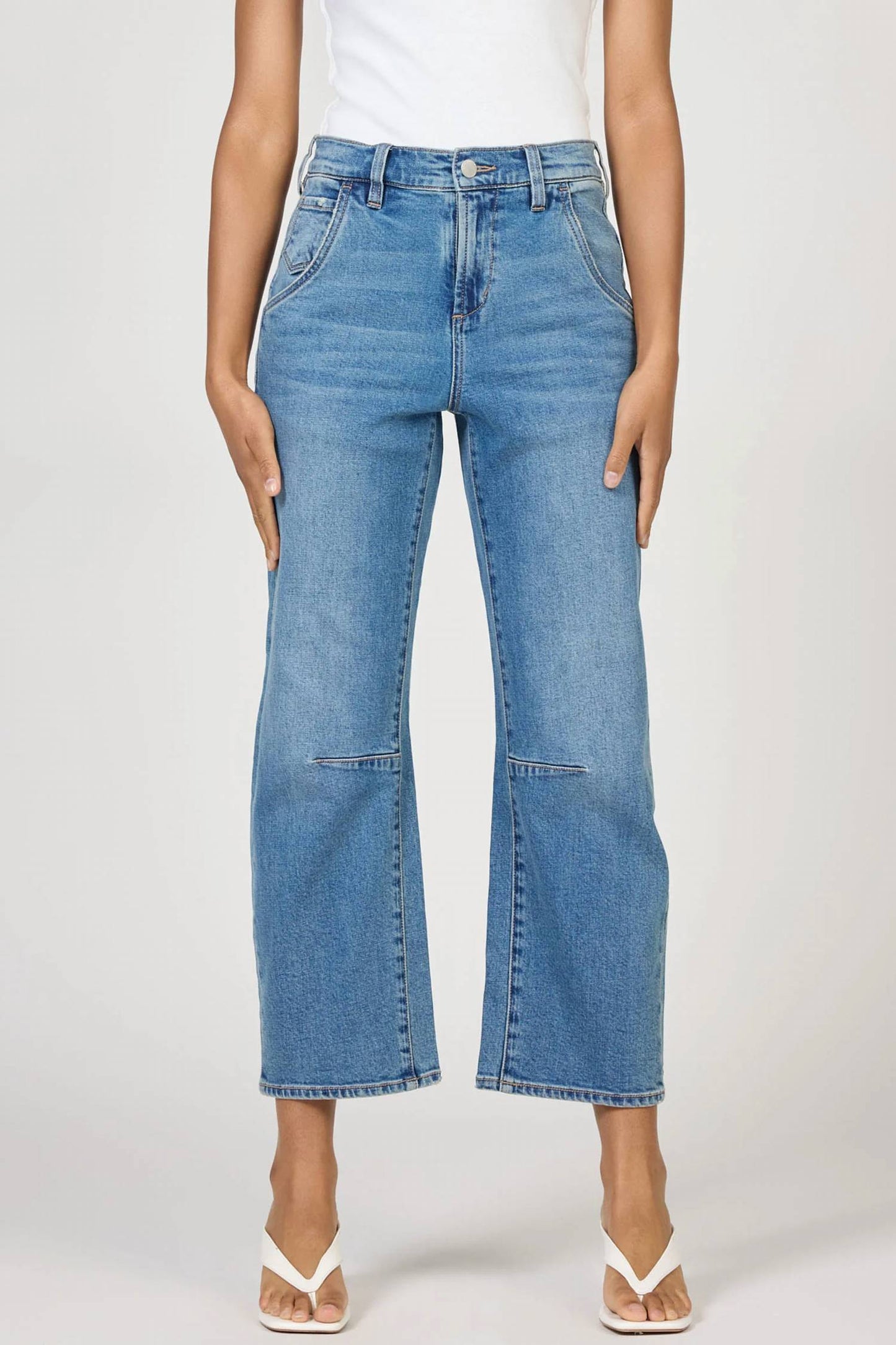Lasso High Rise Barrel Leg Jeans