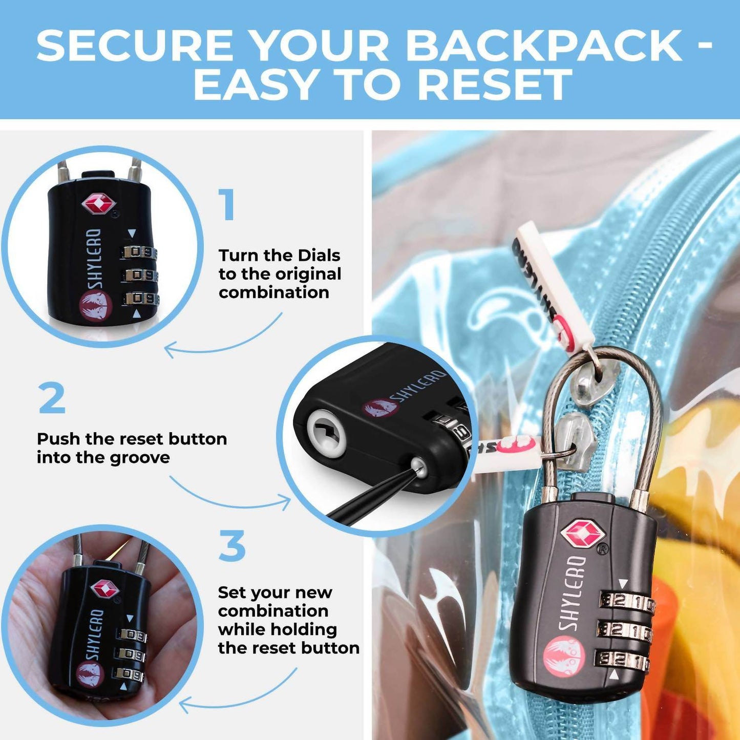 SHYLERO - Women's Clear Backpack - Rack Hunt -