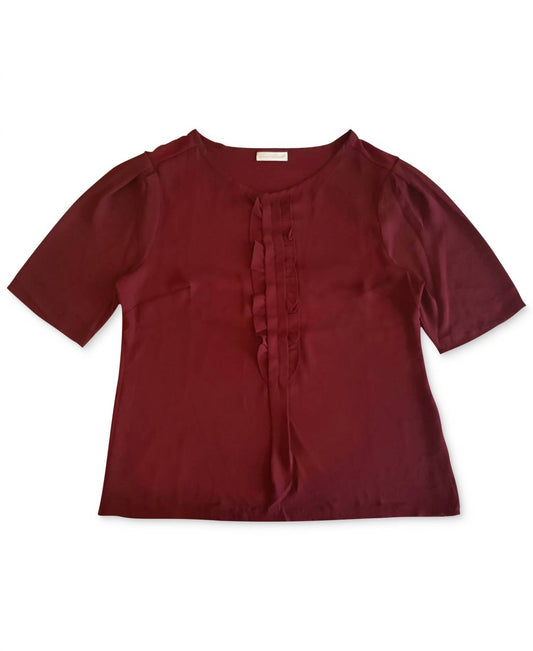 Women's Short Sleeve Ruffle Top