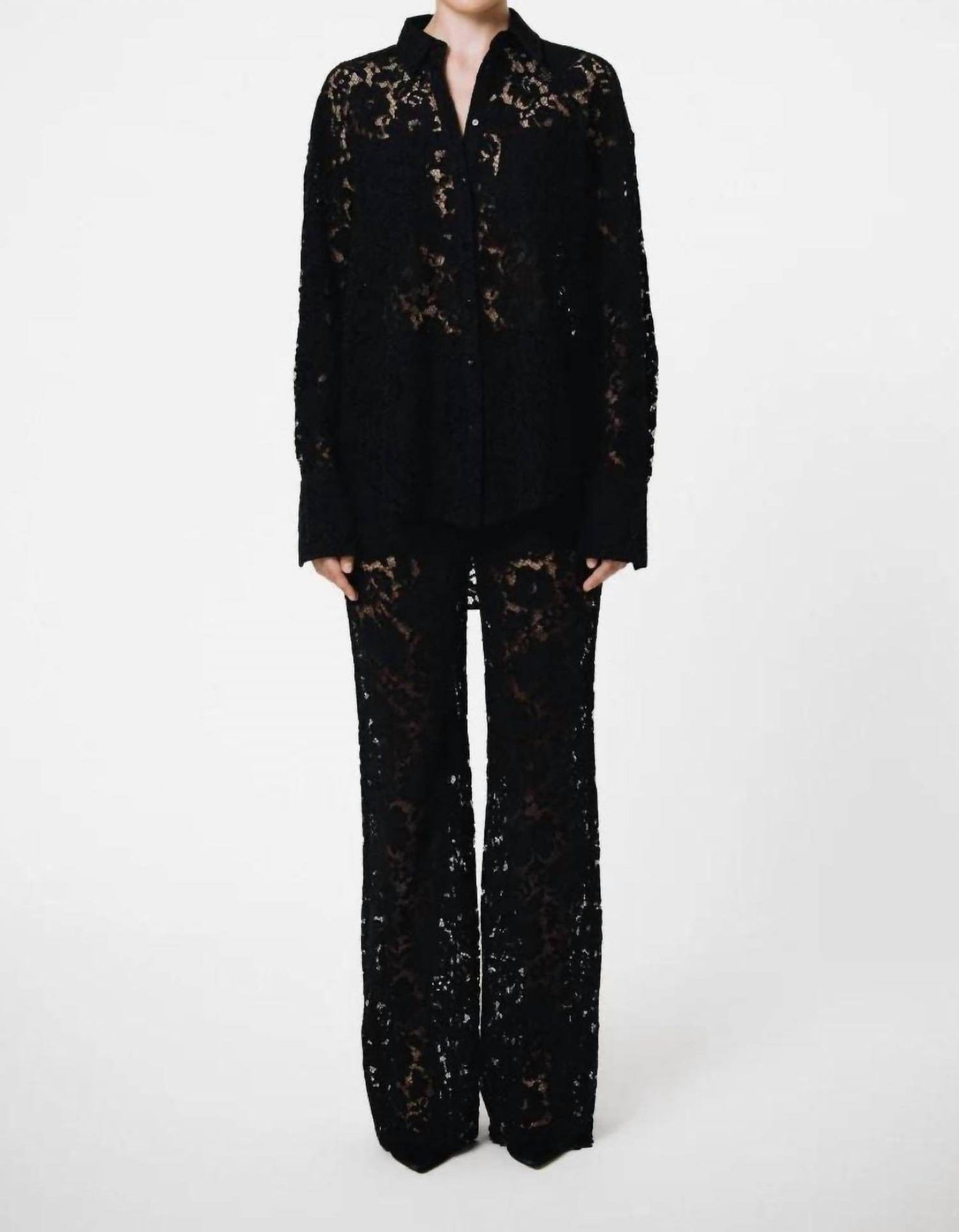 Sans Faff - London Lace Oversized Dress Shirt - Rack Hunt