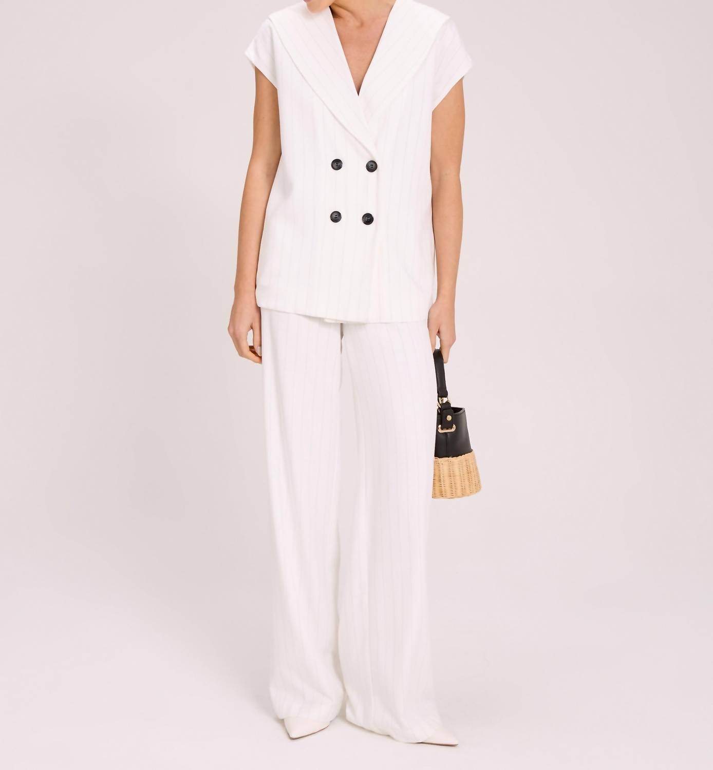 Unique Chic - Livia Lines Vest And Pants Set - Rack Hunt