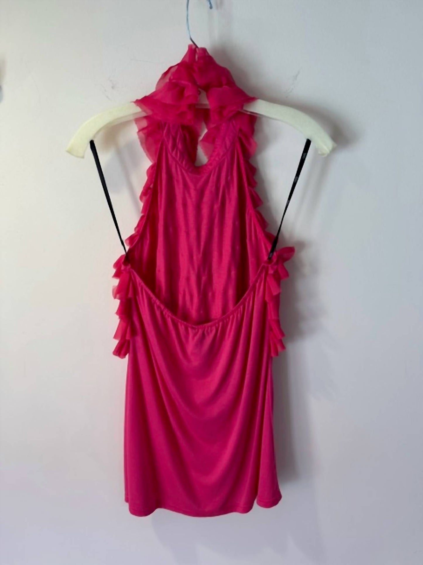 Women's Ruffle Front Halter Blouse