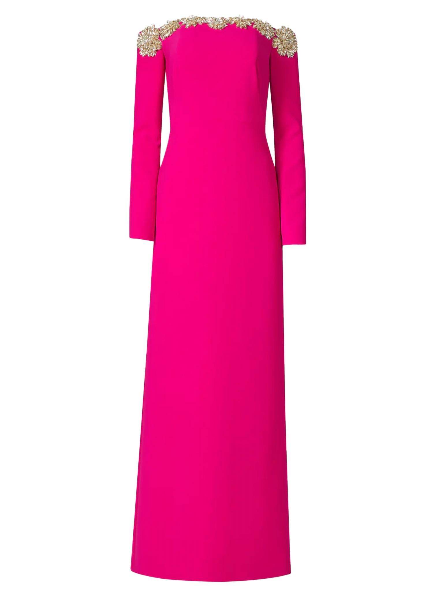 Costarellos - Meline Off-Shoulder Crepe Gown - Rack Hunt -