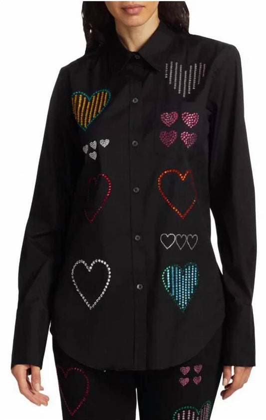 Libertine - Modern Toile Collarless Tunic Blouse Shirt - Rack Hunt -