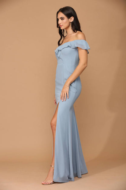 Long chiffon dress