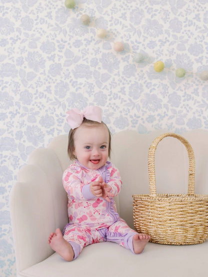 Kids Sweet Bunny Bamboo Ruffle Romper