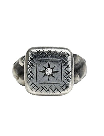 Men's Cubic Zirconia Studded Ring