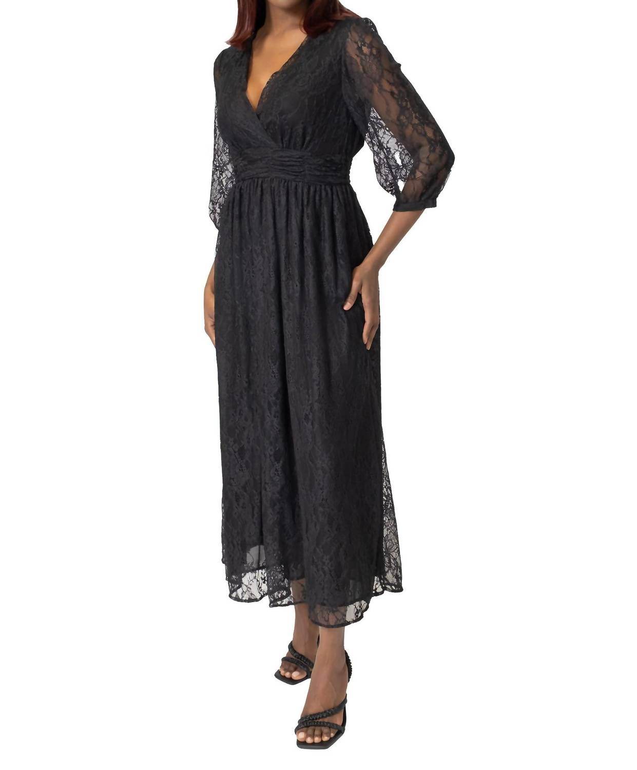 Area Stars - Bette V-neck Midi Dress - Rack Hunt -