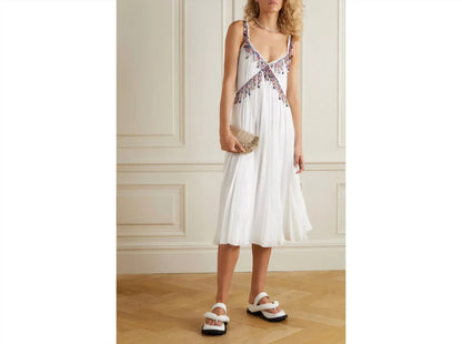 Christopher Kane - Pleated Bead-Embellished Georgette Mini Dress - Rack Hunt