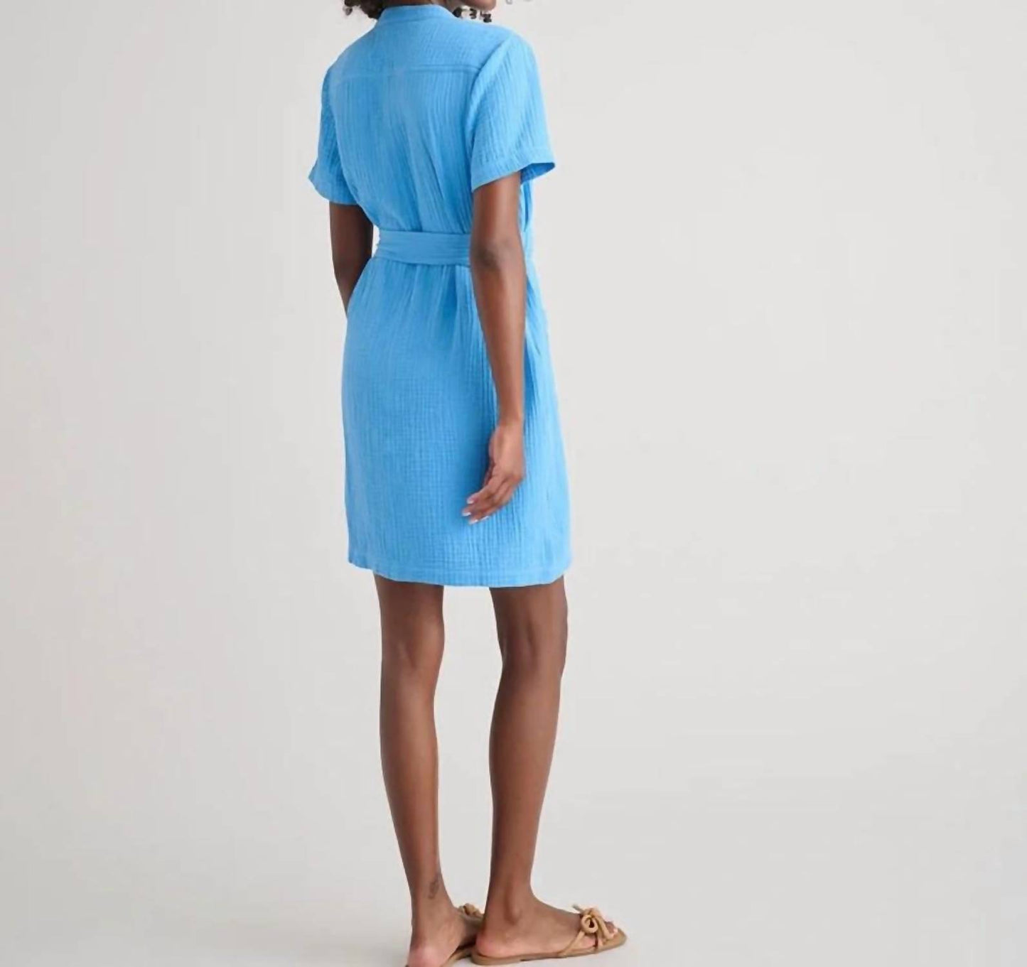 Cotton Gauze Short Sleeve Avery Dress