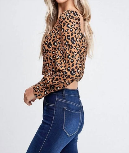 Ruby Lane Boutique - Jacqueline Leopard Crop Top - Rack Hunt