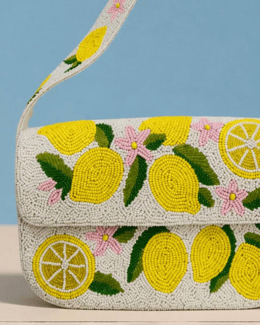 Women's Beaded Shoulder Bag