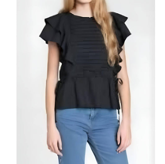 Ksenia Ruffled Sleeves Top