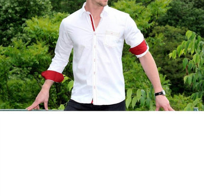Jacquard V Shirt With Pocket